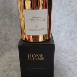 Benevolence Gold Eucalyptus Orange Candle NIB